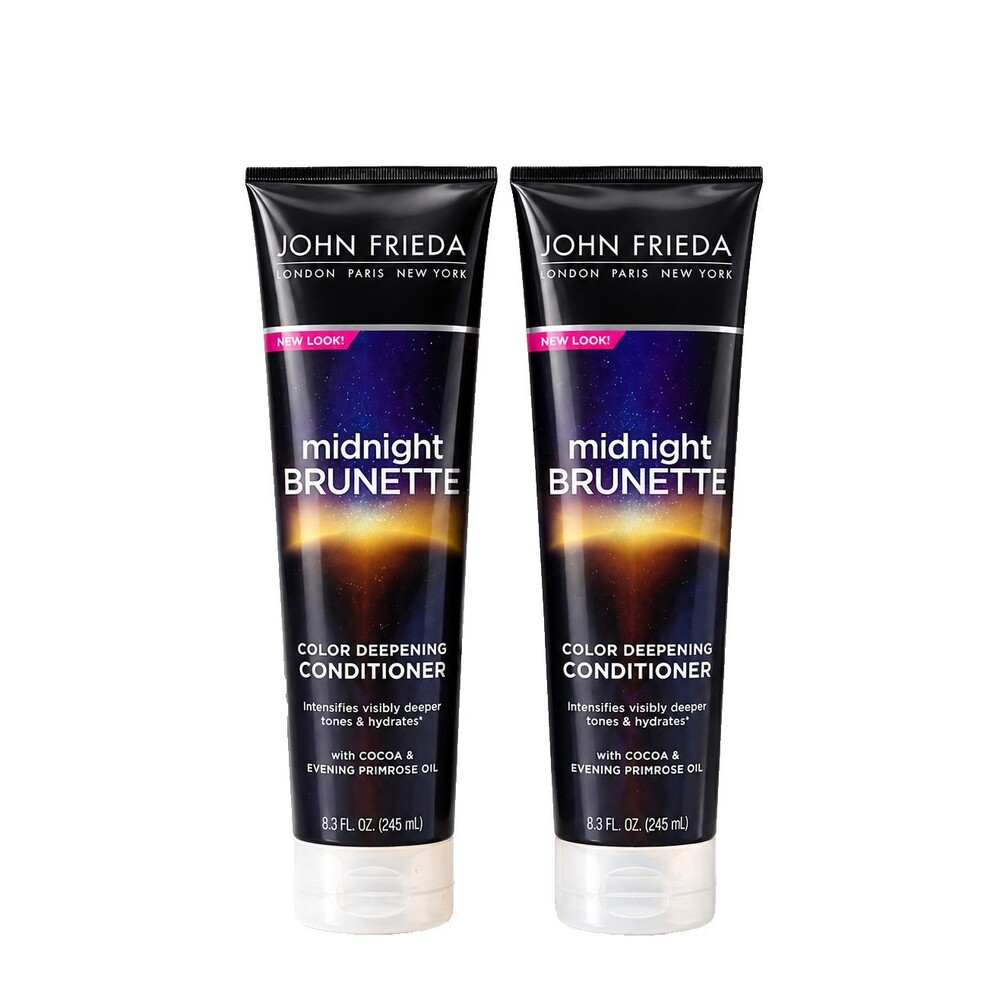 2 Pack John Frieda Midnight Brunette Visibly Color Deepening Conditioner 8.3 Fl.